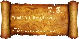 Tamási Brigitta névjegykártya
